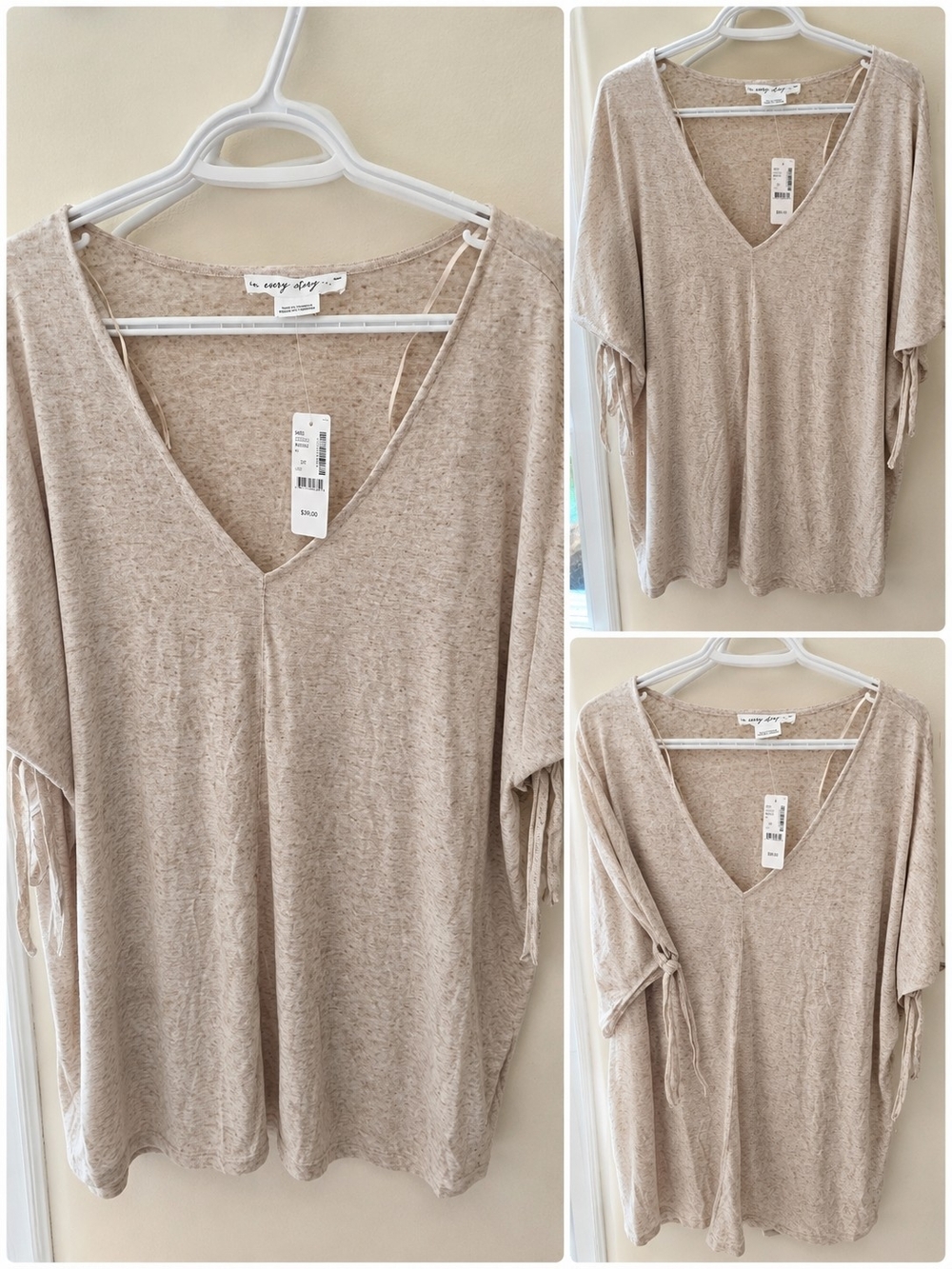 Penningtons Beige V-Neck Knit Top